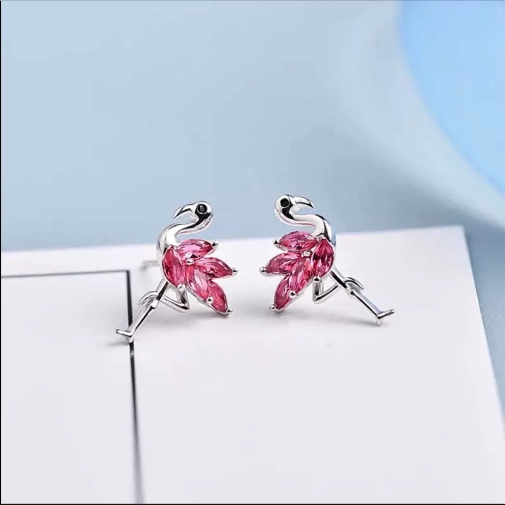 Pink Flamingo Earrings